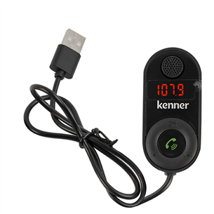 Kenner FT-622 BT, Bluetooth, USB barošana, SD karšu atbalsts, melna - FM modulators FT622