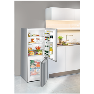 Liebherr, 211 L, height 138 cm, silver - Refrigerator