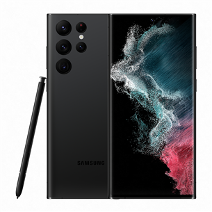 Samsung Galaxy S22 Ultra, 256 GB, melna - Viedtālrunis SM-S908BZKGEUE