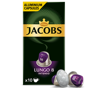 JACOBS Lungo 8 Intenso, 10 порций - Кофейные капсулы 8711000371244