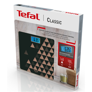 Tefal Classic, līdz 160 kg, melna/vara – Elektroniskie svari
