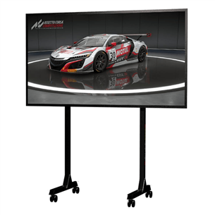 Next Level Racing Free Standing Single Monitor Stand, melna - Monitora statīvs