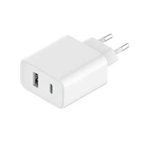 Xiaomi Mi 33 W Wall Charger, USB-A, USB-C, white - Wall charger