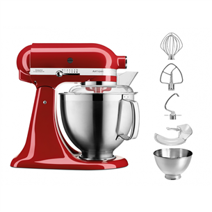 KitchenAid Artisan Exclusive, 4.8 L, 300 W, sarkana - Mikseris