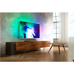 Philips, 2.1, bezvadu basu skaļrunis, tumši pelēka - Soundbar mājas kinozāle