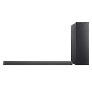 Philips, 2.1, bezvadu basu skaļrunis, tumši pelēka - Soundbar mājas kinozāle