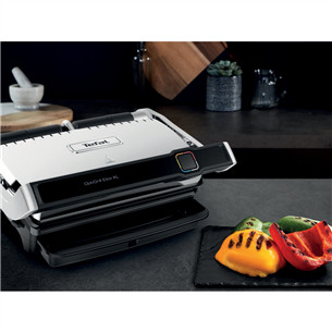 Tefal OptiGrill Elite XL, 2200 W, melna/nerūsējošā tērauda - Elektriskais grils