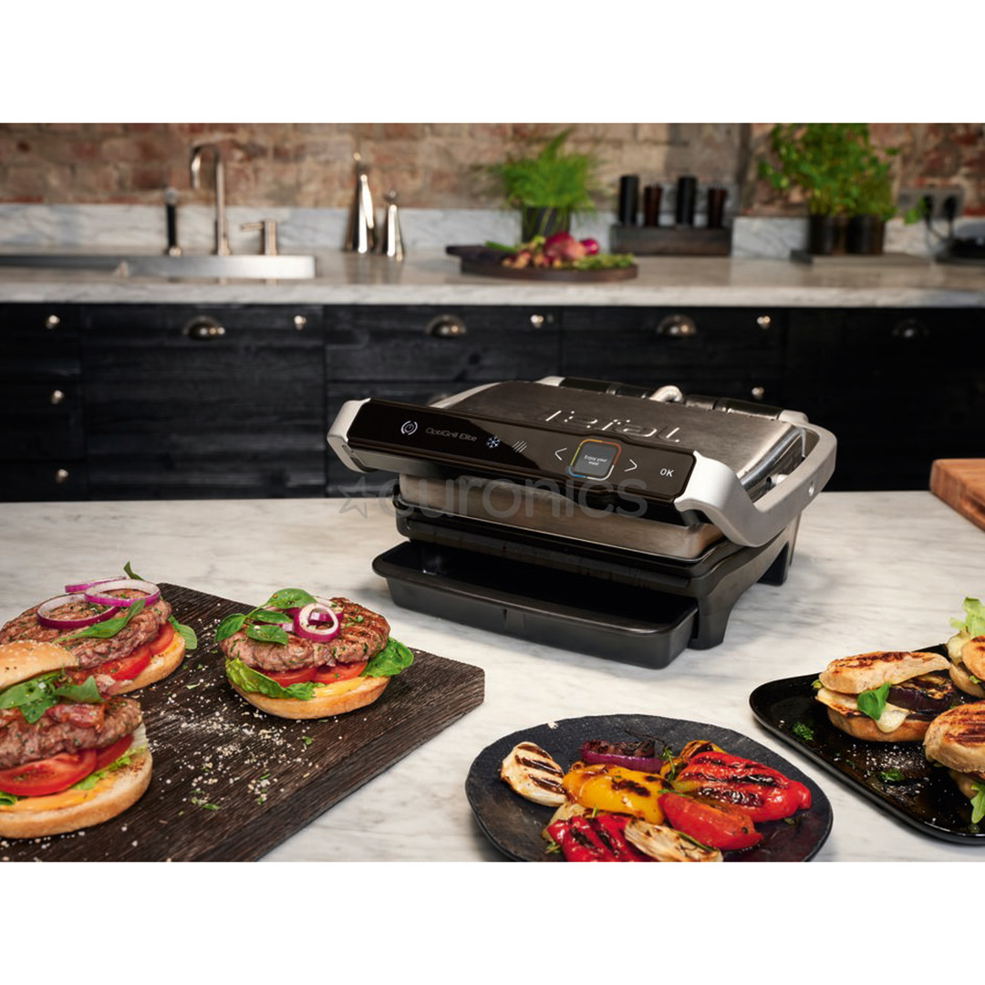Tefal OptiGrill Elite, 2000 W, black/inox - Table grill