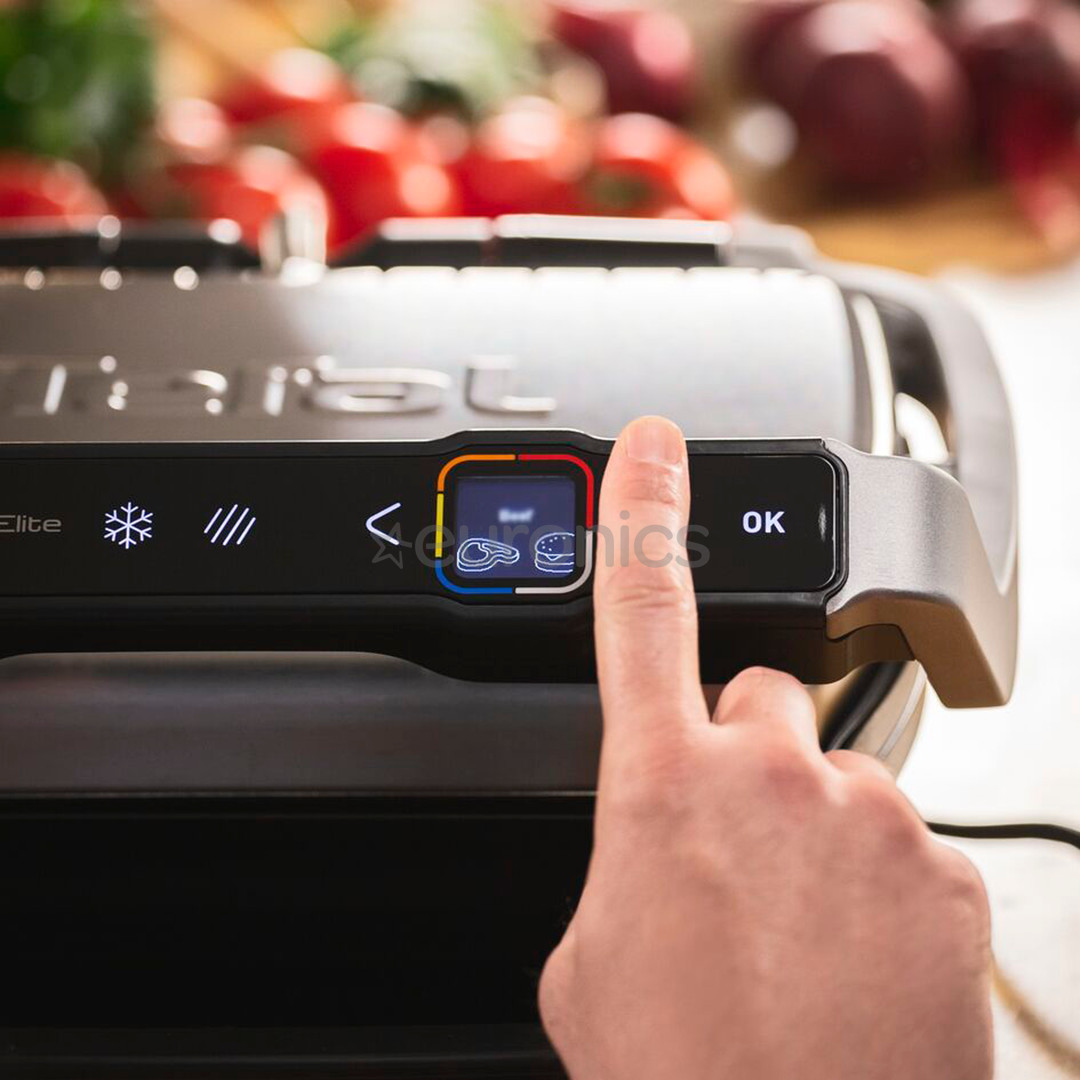 Tefal OptiGrill Elite, 2000 W, black/inox - Table grill