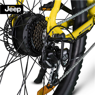 Jeep Mountain E-Bike MHR 7000, 27,5'', yellow - E-bike