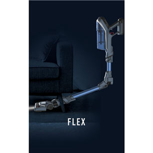 Tefal X-Force Flex 8.60 Aqua, zila/melna - Bezvadu putekļu sūcējs