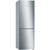 Bosch Series 6, 308 L, height 186 cm, inox - Refrigerator