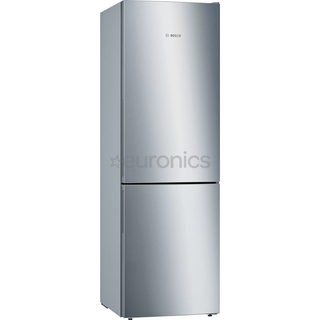 Bosch Series 6, 308 L, height 186 cm, inox - Refrigerator