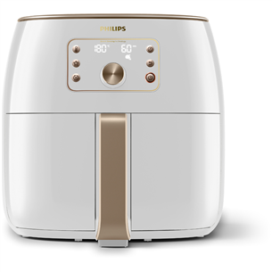 Philips Airfryer Premium XXL, 7.3 L, 2225 W, white/champagne - Airfryer + baking set