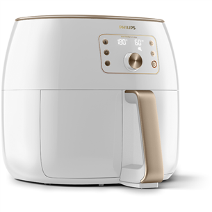 Philips Airfryer Premium XXL, 7.3 L, 2225 W, white/champagne - Airfryer + baking set