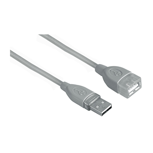 Hama USB 2.0 Extension Cable, 3 m, melna - Vads