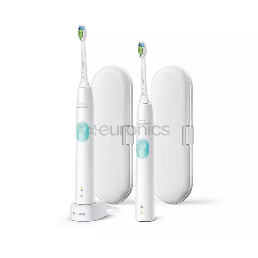 Philips Sonicare ProtectiveClean 4300, 2 шт., футляр, белый - Электрическая зубная щетка