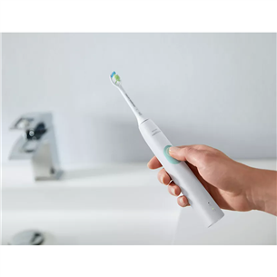 Philips Sonicare ProtectiveClean 4300, 2 gab., ceļojumu futrālis, balta - Elektrisko zobu birstu komplekts