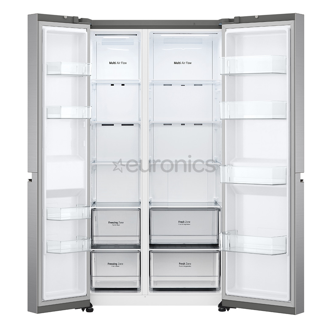 LG, NoFrost, 655 L, height 179 cm, silver - SBS Refrigerator