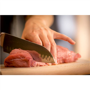 Tefal Ice Force, garums 18 cm, melna/nerūsējošā tērauda - Santoku nazis
