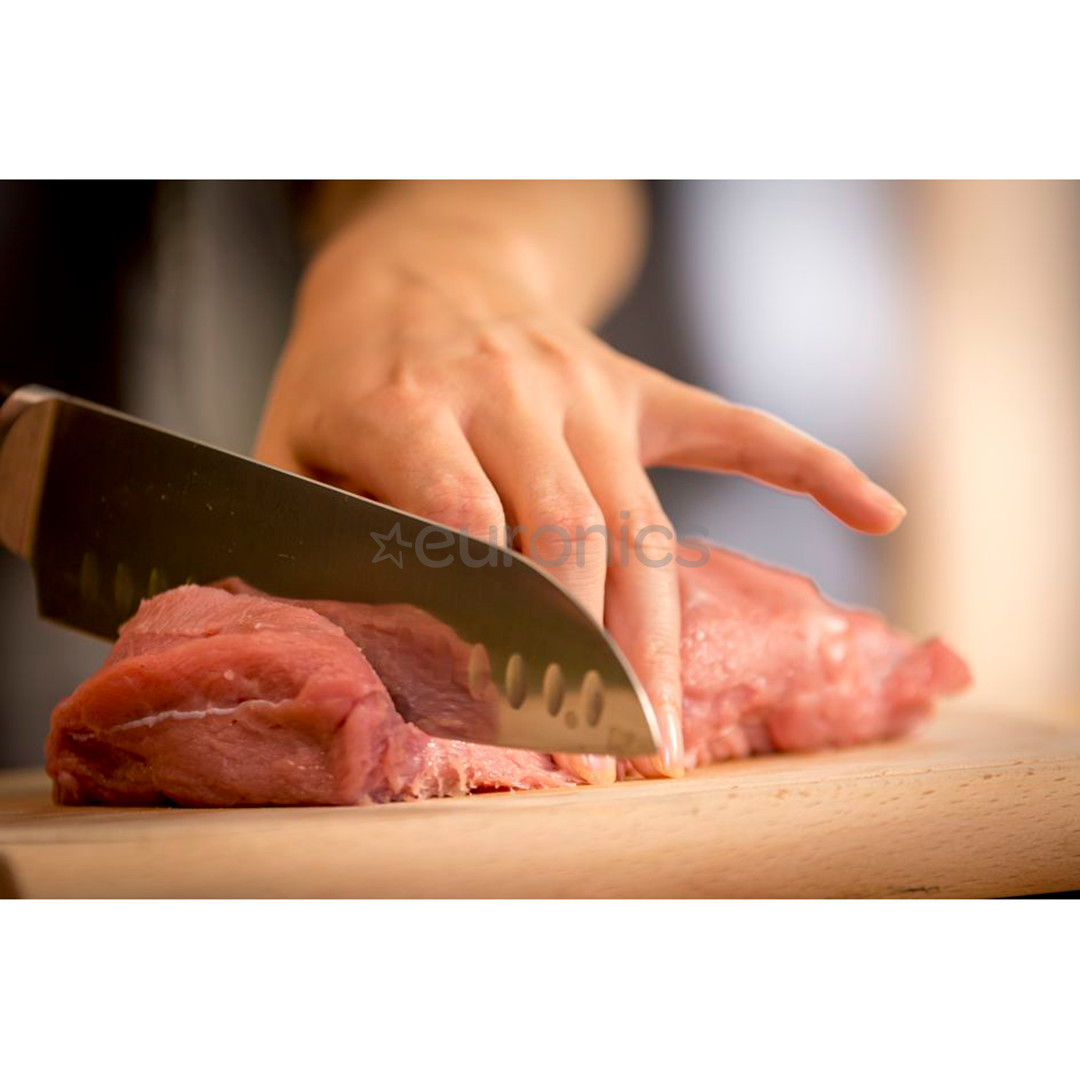 Tefal Ice Force, garums 18 cm, melna/nerūsējošā tērauda - Santoku nazis