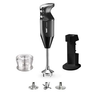 Bamix, M180+SliceSy, 180 W, black - Hand blender set