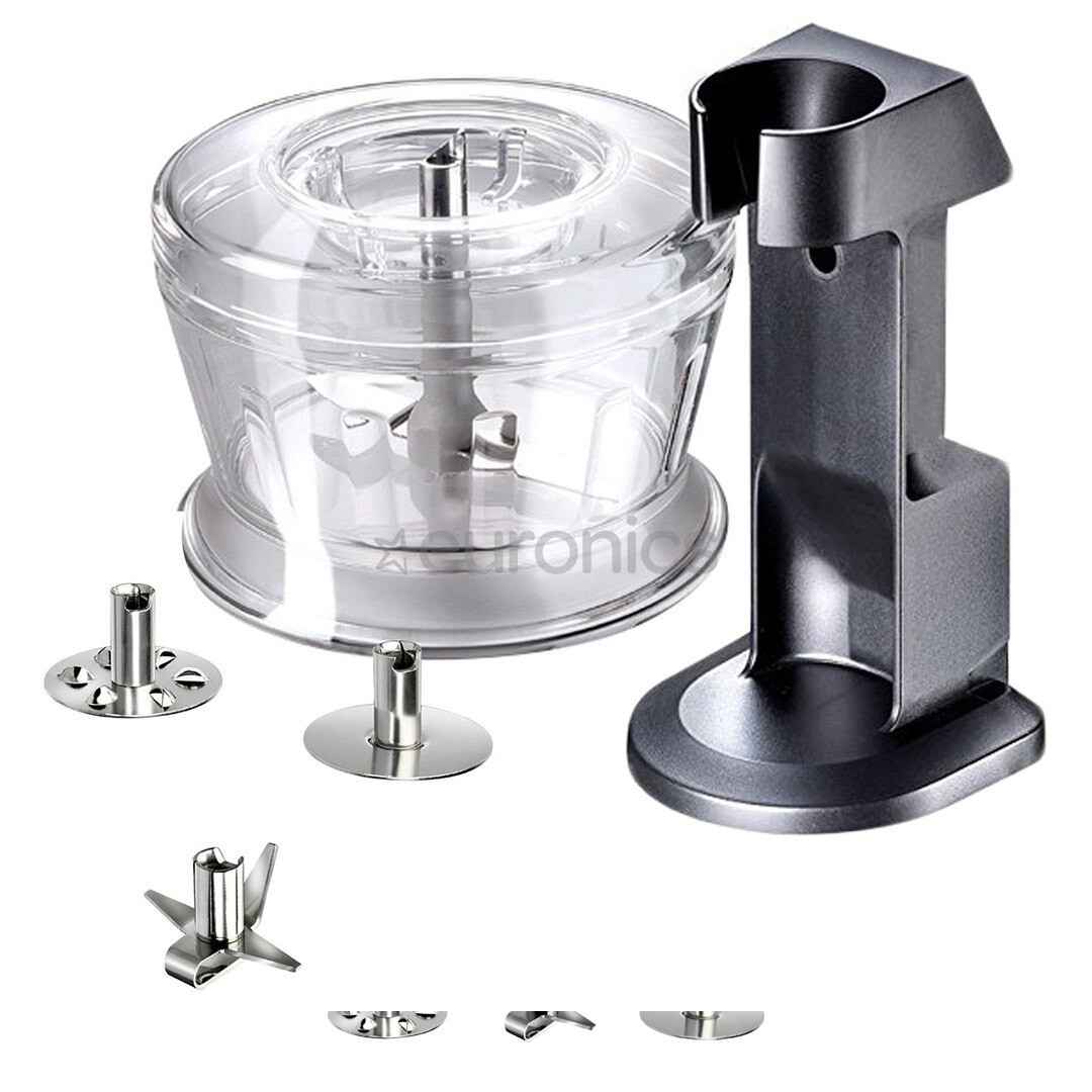 Bamix, M180+SliceSy, 180 W, black - Hand blender set