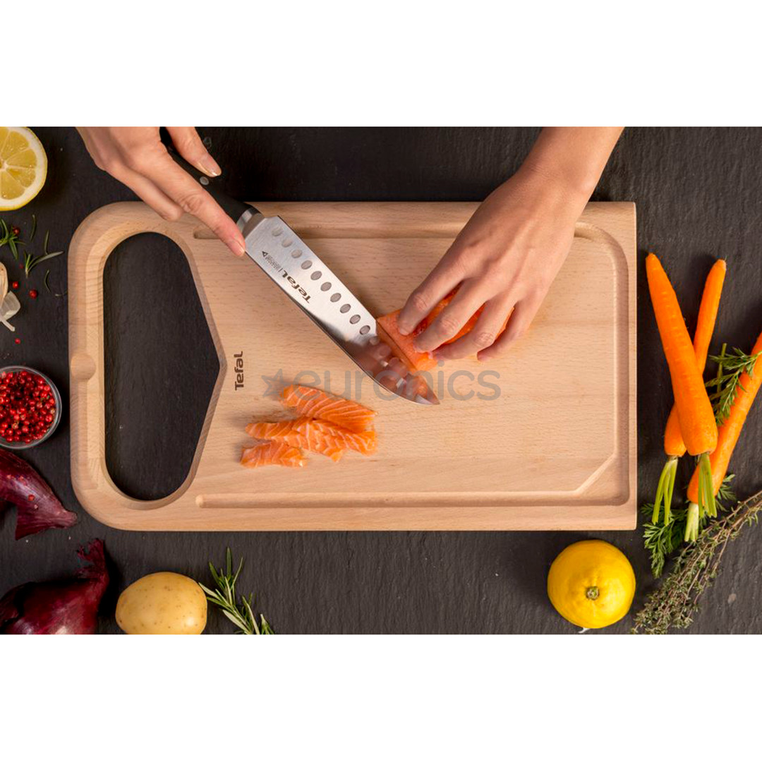 Tefal Ice Force, garums 18 cm, melna/nerūsējošā tērauda - Santoku nazis