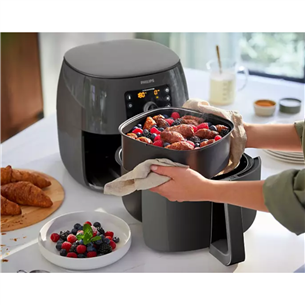 Philips Airfryer XXL, 2225 W, grey - Airfryer + baking tray