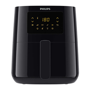 Philips Essential, 4,1 L, 1400 W, melna - Karstā gaisa friteris HD9252/90