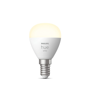 Philips Hue White Lustre, глянец, P45, E14, белый - Умная лампа 929002440603