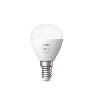 Philips Hue White Lustre, глянец, P45, E14, белый - Умная лампа