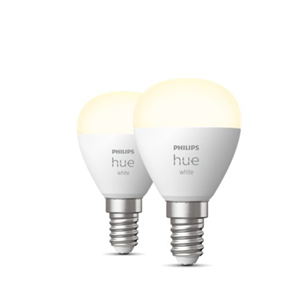 Philips Hue White Lustre, P45, E14, 2 pcs, white - Smart Light