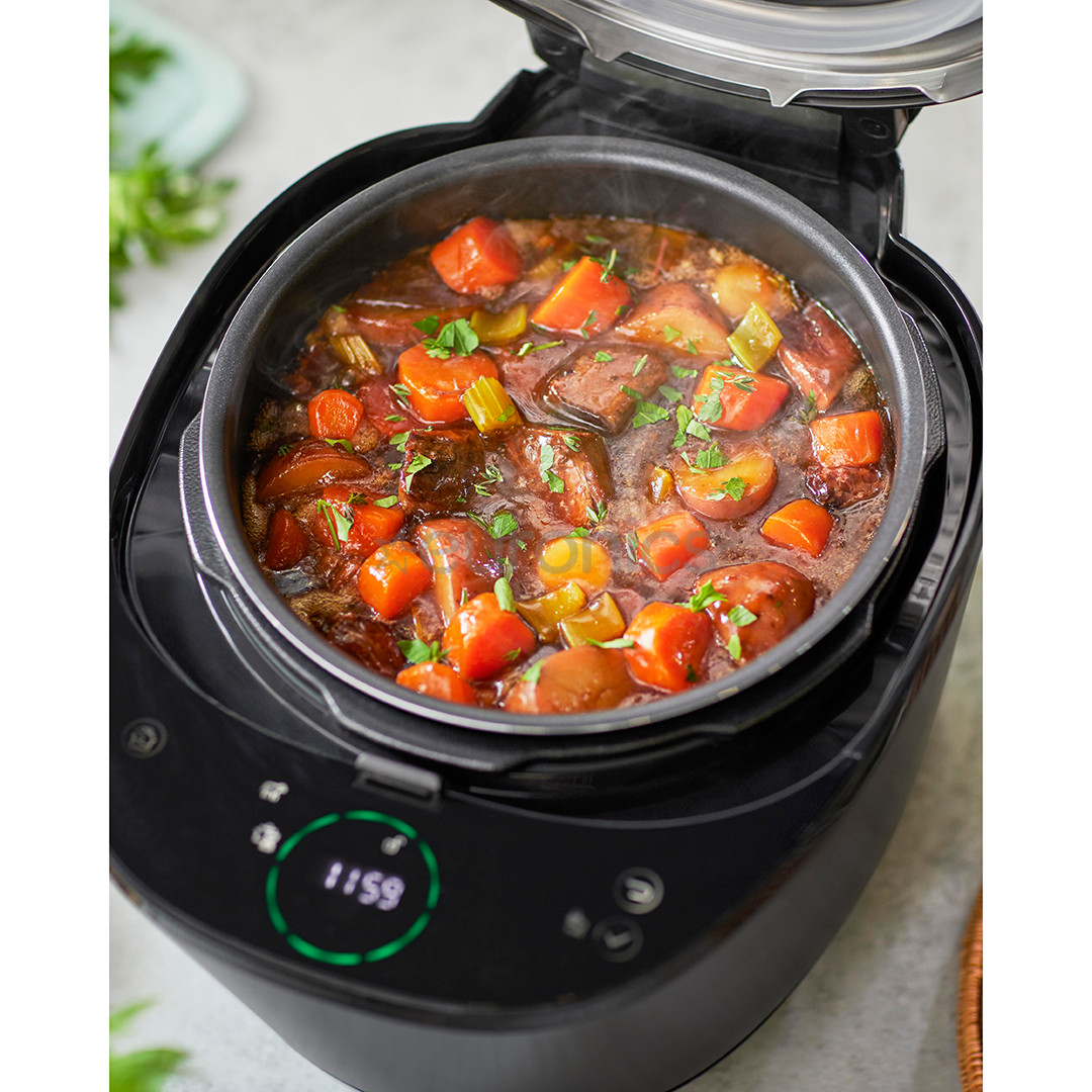Philips All-in-One Cooker, 5L, 1000 W, melna - Spiediena gatavošanas katls