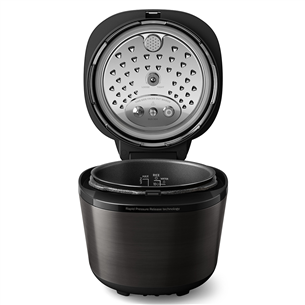 Philips All-in-One Cooker, 5L, 1000 W, melna - Spiediena gatavošanas katls