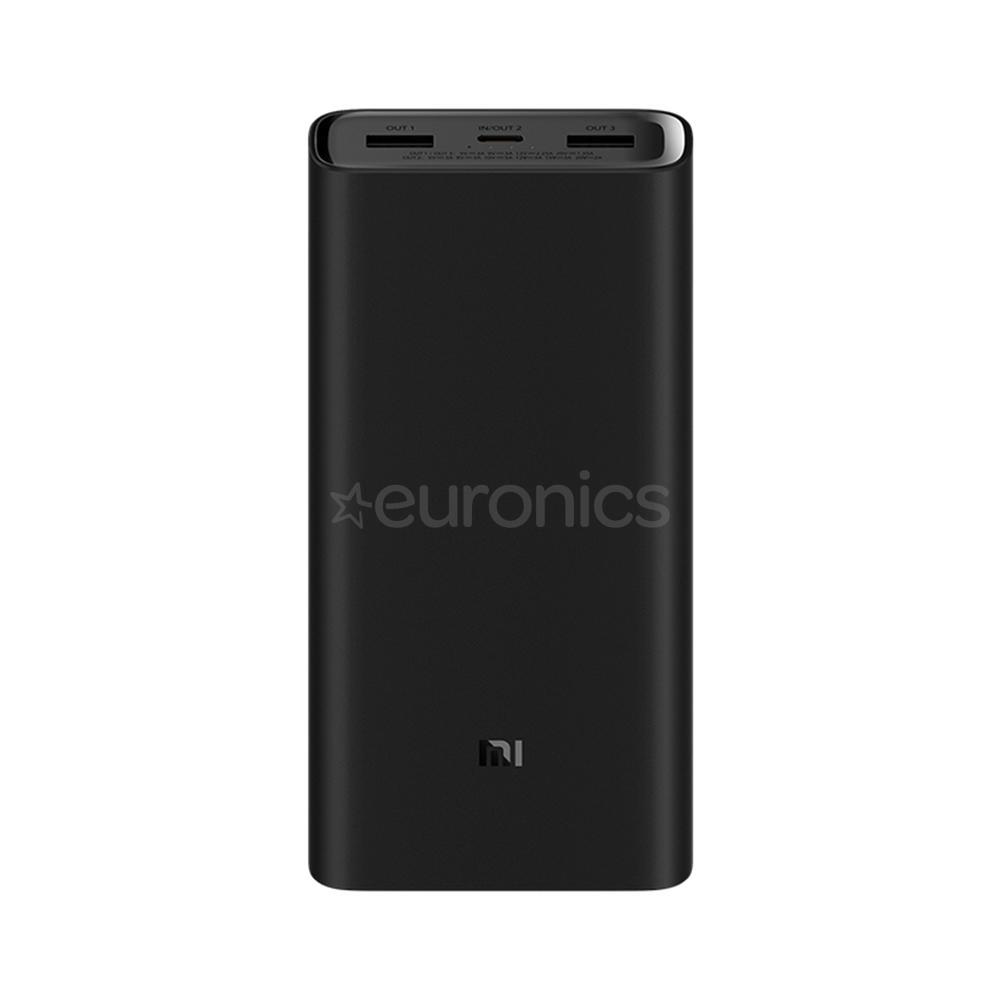 Xiaomi Mi 50w Power Bank, 20 000 mAh, 50 W, melna - Portatīvais barošanas avots