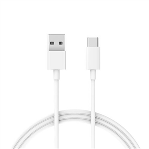 Xiaomi Mi USB-C Cable, USB - Type-C, 1 m, balta - Vads