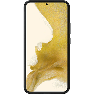 Samsung Galaxy S22+ Leather Cover, āda, melna - Apvalks viedtālrunim