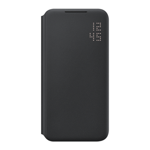 Samsung Galaxy S22 Smart LED View Cover, черный - Чехол для смартфона EF-NS901PBEGEE