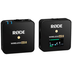 RODE Wireless GO II Single, 3.5 mm, USB-C, black - Wireless Microphone WIGOIISINGLE