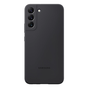 Samsung Galaxy S22+ Silicone Cover, melna - Apvalks viedtālrunim EF-PS906TBEGWW