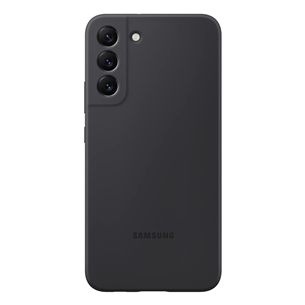 Samsung Galaxy S22+ Silicone Cover, melna - Apvalks viedtālrunim