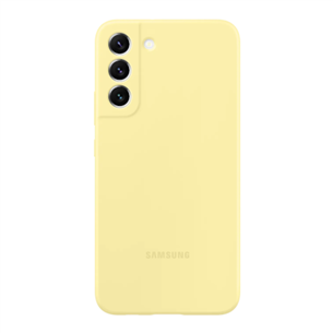 Samsung Galaxy S22+ Silicone Cover, dzeltena - Apvalks viedtālrunim