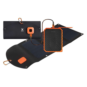 Xtorm Solar Booster, 21 Вт, черный + Rugged Power Bank 10000 мАч, черный - Комплект AP275U-XR101