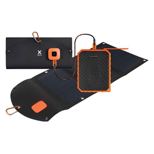 Xtorm Solar Booster, 21W, melna + Rugged Power Bank 10000 mAh, melna - Viedierīču uzlādes komplekts AP275U-XR101