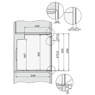 Miele, TasteControl, 76 L, inox - Built-in Oven