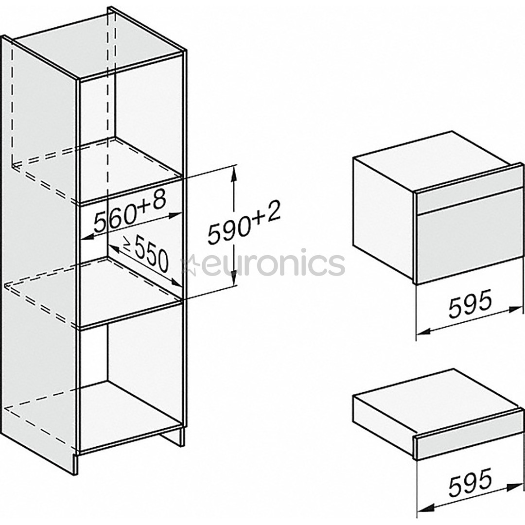 Miele, 40 L, black - Built-in Steam Oven