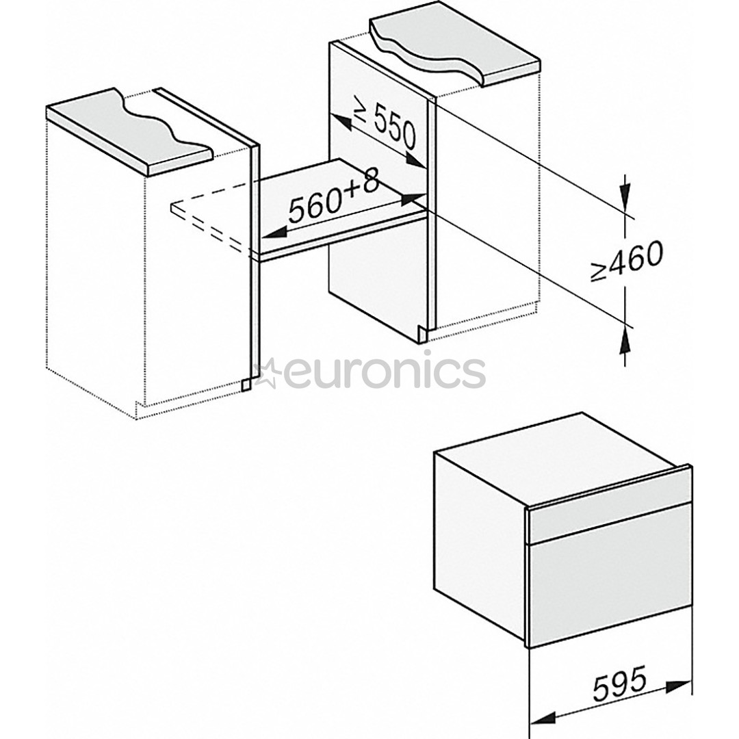 Miele, 40 L, black - Built-in Steam Oven