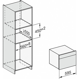 Miele, 40 L, black - Built-in Steam Oven