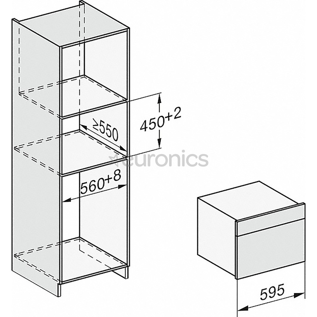 Miele, 40 L, black - Built-in Steam Oven
